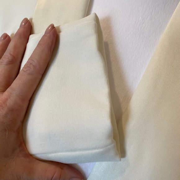 Bar III White/Cream Tuxedo Jacket - Excellent Condition - Size Small - Picture 8 of 12